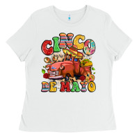 White cinco de mayo truck Ladies Tee - LillyAllenDesigns