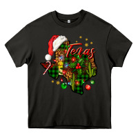 Asphalt Christmas Texas map Heavy Core Tee - NancyCooperArtShop