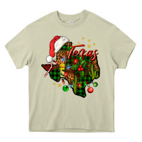 Mossy Christmas Texas map Heavy Core Tee - NancyCooperArtShop