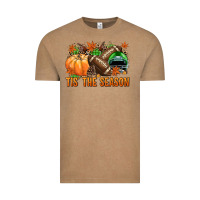 Vintage Coffee Tis' the season Football green helmet Vintage Tee - NancyCooperArtShop
