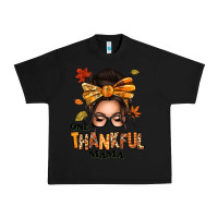 Black one thankful mama afro messy bun Urban Heavy Tee - texasbilliewilder