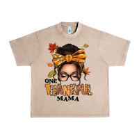 French Oak one thankful mama afro messy bun Urban Heavy Tee - texasbilliewilder