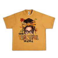 One Thankful Mama Afro Messy Bun Urban Heavy Tee | Teevron