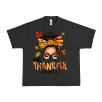 Pigment Black one thankful mama afro messy bun Urban Heavy Tee - texasbilliewilder