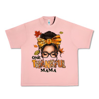 Salmon one thankful mama afro messy bun Urban Heavy Tee - texasbilliewilder