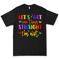 Black celebrate pride with colorful text Premium Tee - LillyAllenDesigns