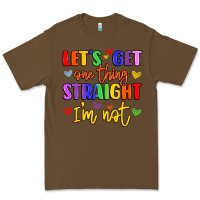 Cacao celebrate pride with colorful text Premium Tee - LillyAllenDesigns