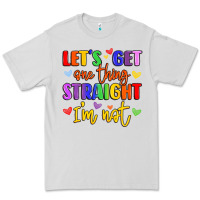 Dove Grey celebrate pride with colorful text Premium Tee - LillyAllenDesigns
