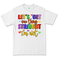 White celebrate pride with colorful text Premium Tee - LillyAllenDesigns