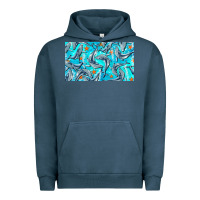 Pigment Midnight Navy humpback whale cup Urban Hoodie - BarkalooDesign