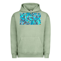 Pigment Oil Green humpback whale cup Urban Hoodie - BarkalooDesign