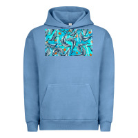 Pigment Pebble Blue humpback whale cup Urban Hoodie - BarkalooDesign