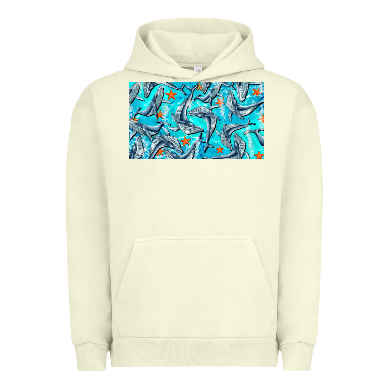 Humpback Whale Cup Urban Hoodie by BarkalooDesign | Teevron