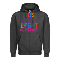 Charcoal Heather This Little Light Of Mine Zipper Hoodie - CowhideDigitalArt