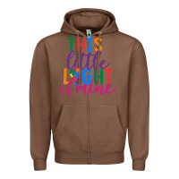 Chestnut This Little Light Of Mine Zipper Hoodie - CowhideDigitalArt