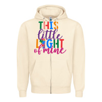 Sandshell This Little Light Of Mine Zipper Hoodie - CowhideDigitalArt