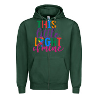 Sports Green This Little Light Of Mine Zipper Hoodie - CowhideDigitalArt