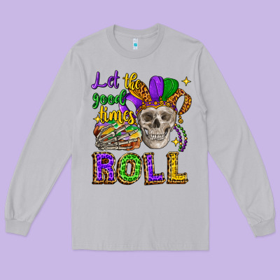Let The Good Times Roll Long Sleeve Tee Designed By Cowgirlartshop