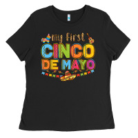 Black my first cinco de mayo Ladies Tee - LillyAllenDesigns