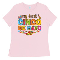 Bubblegum Pink my first cinco de mayo Ladies Tee - LillyAllenDesigns