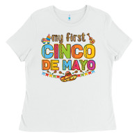 White my first cinco de mayo Ladies Tee - LillyAllenDesigns