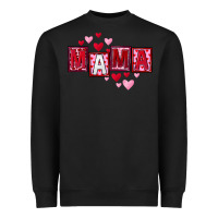 Black Mother's Day mama hearts Heavyweight Sweatshirt - FaDigitalArtStudio