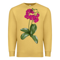 Antique Gold Moth Orchid Premium Sweatshirt - LillyAllenDesigns