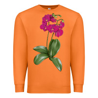 Carrot Moth Orchid Premium Sweatshirt - LillyAllenDesigns