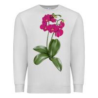 Dove Grey Moth Orchid Premium Sweatshirt - LillyAllenDesigns