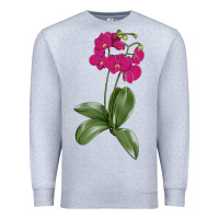 Heather Grey Moth Orchid Premium Sweatshirt - LillyAllenDesigns