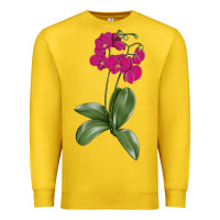 Lemon Moth Orchid Premium Sweatshirt - LillyAllenDesigns