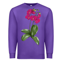 Purple Moth Orchid Premium Sweatshirt - LillyAllenDesigns