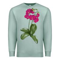 Seafoam Moth Orchid Premium Sweatshirt - LillyAllenDesigns