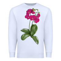 White Moth Orchid Premium Sweatshirt - LillyAllenDesigns