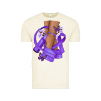 Vintage Arctic Cancer diva purple ribbon Vintage Tee - NancyCooperArtShop