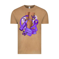Vintage Camel Cancer diva purple ribbon Vintage Tee - NancyCooperArtShop