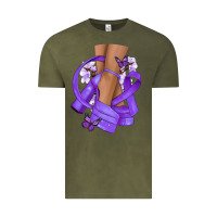 Cancer Diva Purple Ribbon Vintage Tee | Teevron