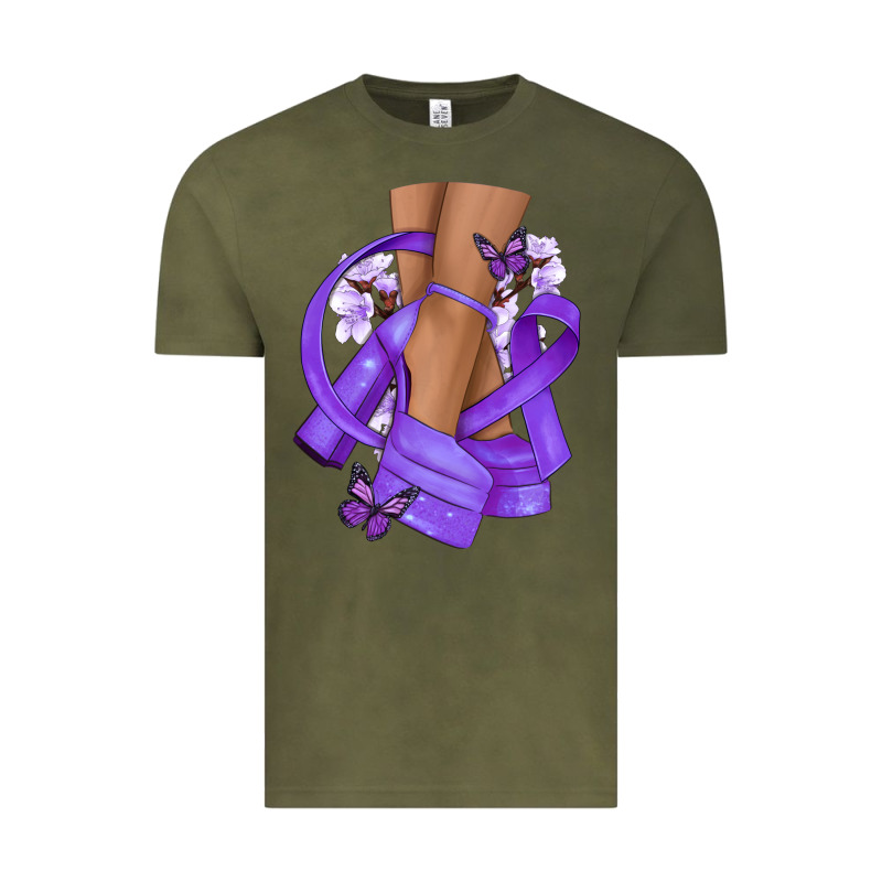 Cancer Diva Purple Ribbon Vintage Tee by NancyCooperArtShop | Teevron