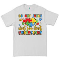 Dove Grey puzzle heart inclusivity message Premium Tee - LillyAllenDesigns