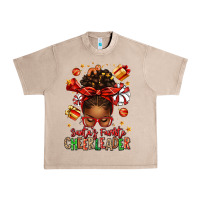 French Oak santa's favorite cheerleader afro messy bun Urban Heavy Tee - texasbilliewilder