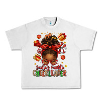 Lunar Rock santa's favorite cheerleader afro messy bun Urban Heavy Tee - texasbilliewilder