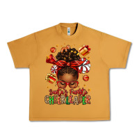 Peanut Butter santa's favorite cheerleader afro messy bun Urban Heavy Tee - texasbilliewilder