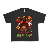 Pigment Black santa's favorite cheerleader afro messy bun Urban Heavy Tee - texasbilliewilder
