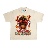 Sandshell santa's favorite cheerleader afro messy bun Urban Heavy Tee - texasbilliewilder