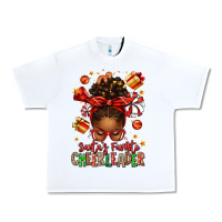 White santa's favorite cheerleader afro messy bun Urban Heavy Tee - texasbilliewilder