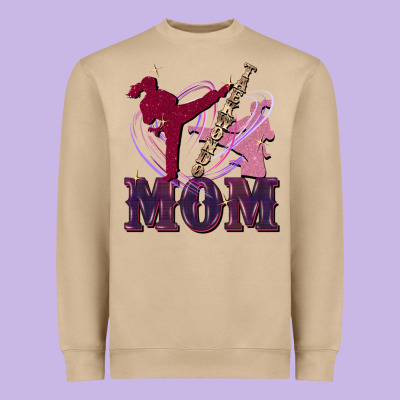 Taekwondo Mom Mother's Day Heavyweight Sweatshirt Designed By Fadigitalartstudio