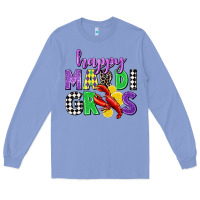 Colony Blue happy mardi gras Long Sleeve Tee - CowGirlArtShop