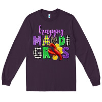 Plum happy mardi gras Long Sleeve Tee - CowGirlArtShop