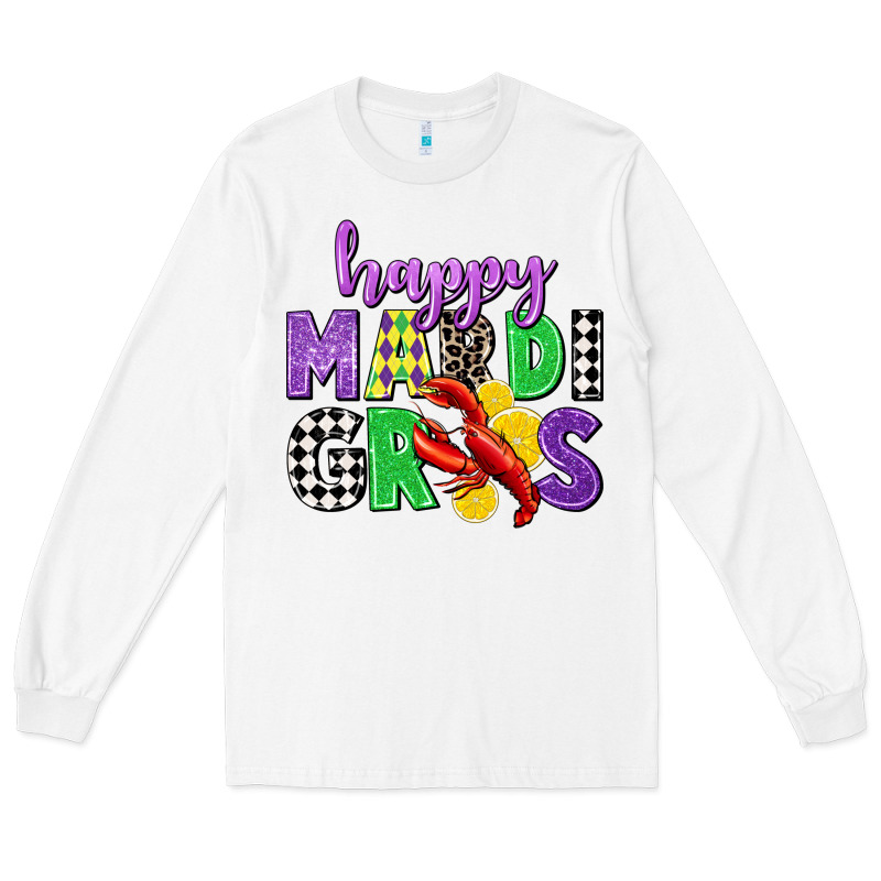 Happy Mardi Gras Long Sleeve Tee by CowGirlArtShop | Teevron