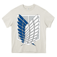 Cream wings of liberty Heavy Core Tee - tuanDangUi